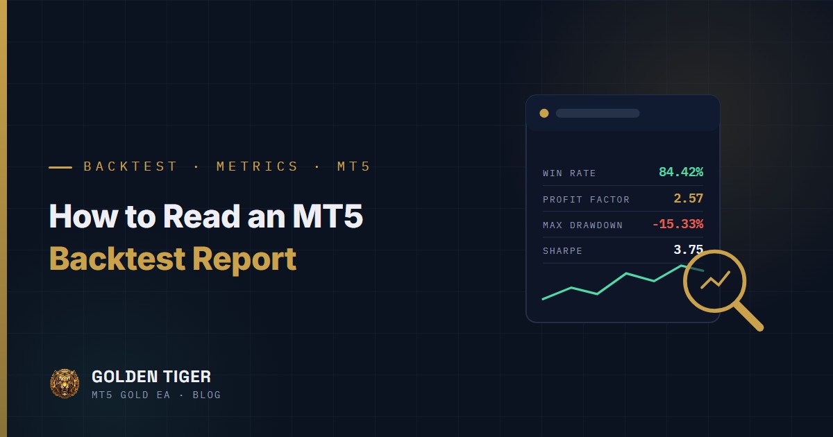 How to Read an MT5 Backtest Report: Win Rate, Profit Factor and Max Drawdown Explained