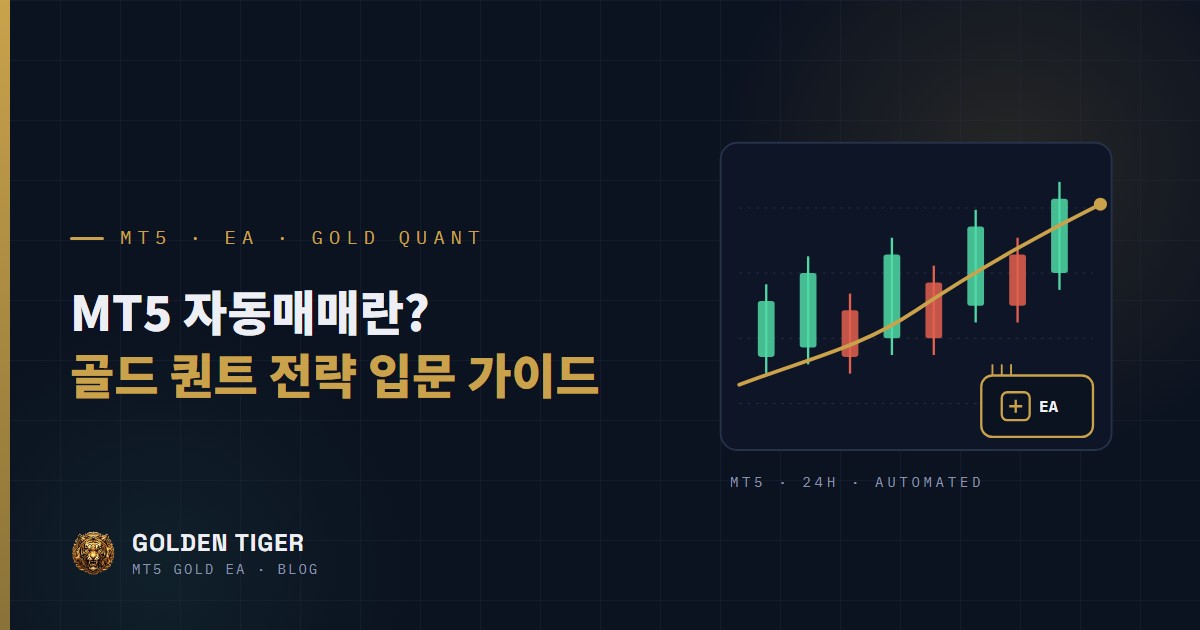 골드 EA 자동매매 학습 로드맵: 14편의 가이드를 읽는 순서